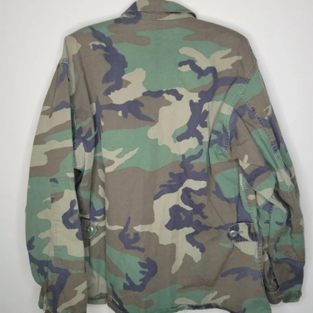 Edcar Industries Mens Lg-Short NATO 6070/0414 Woodland Camo Nylon/Cotton Jacket - Picture 2 of 4